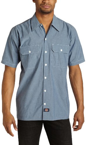 Dickies Men's Short Sleeve Chambray Shirt