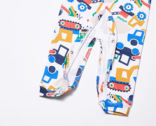 Macacão Longo Bebê Estampado Up Baby Menino, Off white, M