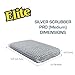 Elite Silver Scrubber PRO Sponge, 6 Pack, Non Scratch, Sponges for Kitchen and Household Use, Made in USA (Medium)