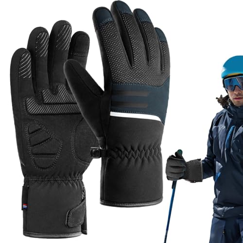 Gants de ski thermiques imperméables contre le vent et la pluie