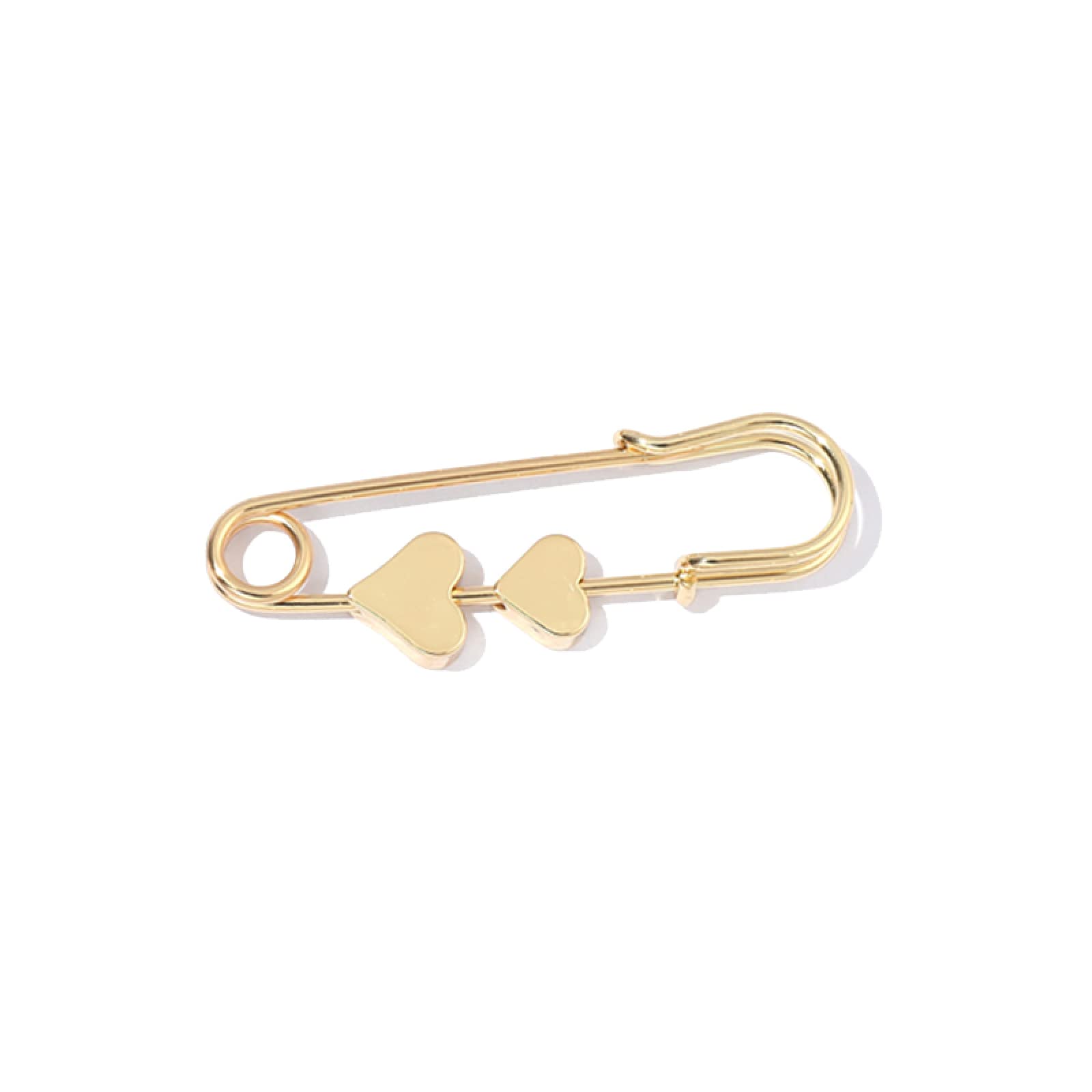 Safety Pin Brooch Pin Broach Badge Brooch Lapel Pin Prosta Trąbka Szpilka W Talii Marynarka Przeciwodblaskowa Klamra Na Stałe Ubrania Broszka Klamra Akcesoria Dla Par,Duża I Mała Miłość