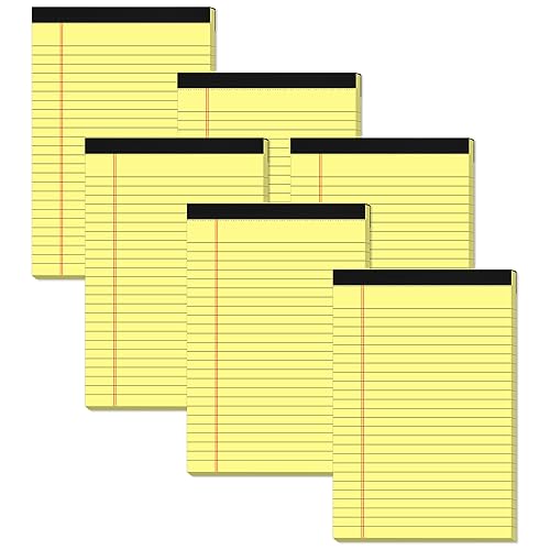 Yellow Note Pads 5x8 Small Legal Pads College...