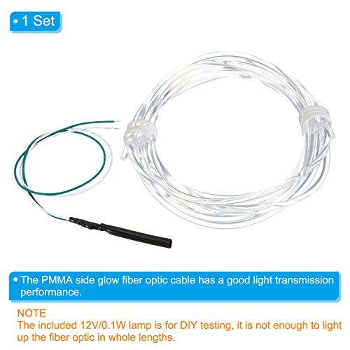 PATIKIL 2.5mm 2m PMMA Side Glow Fiber Optic Cable Kit - Image 4