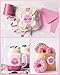 MUNBYN 2 Inch Pink Circle Thermal Labels, Round Thermal Sticker, 6 Different Designs on The Roll, Thermal Label Stickers for Small Business, Logo Design, 750 Labels/1 Roll