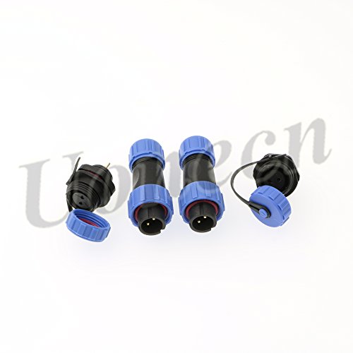 2 Pcs Sp1310 Ip68 2-Pin Waterproof Connector Power Cable Connectors Cable Connectors Automotive Connectors Plug And Socketmultipole Plug And Socket Dustproof Circular #TOP9
