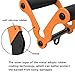 veimia V Bar T-Bar Row Landmine Handle Attachment for Barbell Bars, Solid Mine Double D Row Handle Grips with Non-Slip Rubber Grips, T-Row Attachment for Olympic Strength Training Bars,Orange