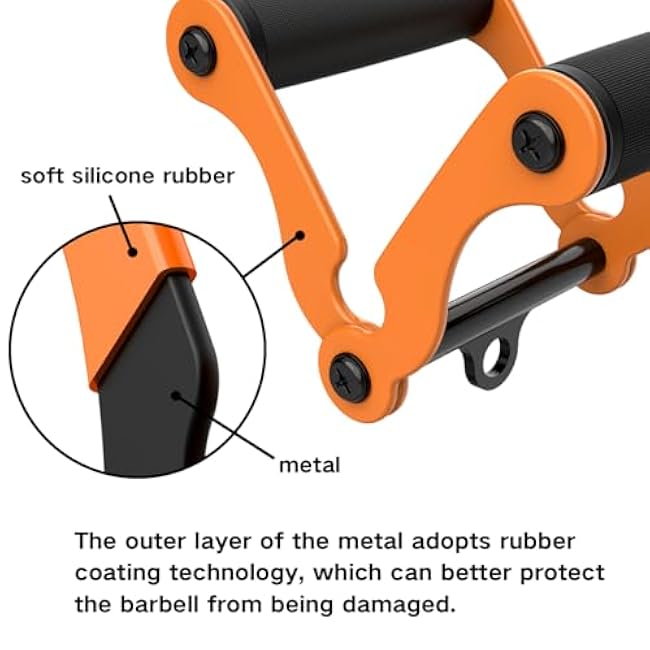 V Bar T-Bar Row Landmine Handle Attachment for Barbell Bars, Solid Mine Double D Row Handle Grips with Non-Slip Rubber Grips, T-Row Attachment for Olympic Strength Training Bars