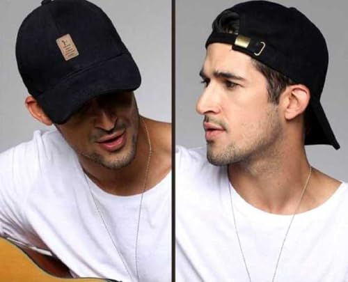 Image of Combo Stylish Sport Summer Cap with Adjustable Buckle Closure and Air Holes for All Sports, Baseball.Cap for Men's and Boy's Cap (Pack of 2)