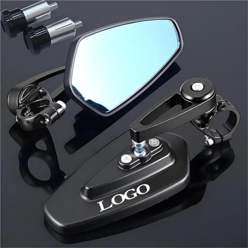 JUANNING para Yam&AHA YZF R1 R1M - 1 Par De Espejos Retrovisores Universales para Manillar De Scooter(B)