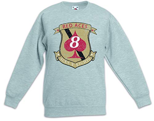 Pullover enfant Red ACES Squadron Patch idéal pour l'école et le parc