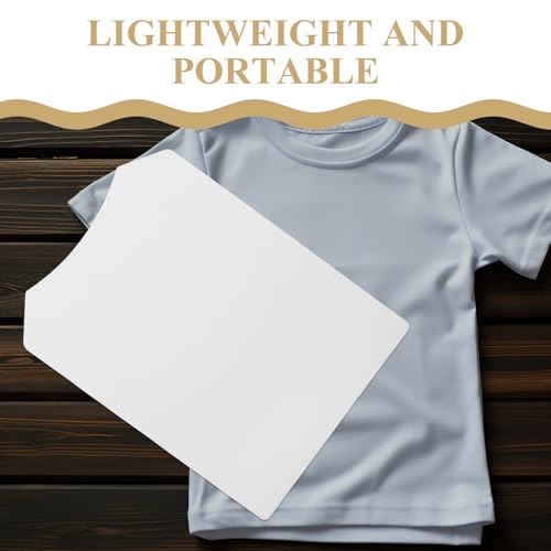 GALPADA 50 Unidades Insertos de Cartón para Doblar Camisas Láminas Planas de Cartón Blanco Doble Cara para Packaging de Prendas como Camisetas Suéteres y Calcetines Ligeros y Resistentes