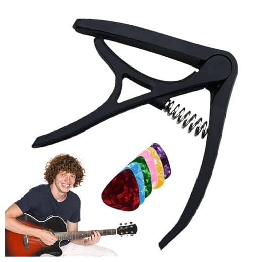 Mihauuke Capo Para Guitarra | Ceja Con 6 Púas Para Guitarra Acústica - Afinador Portátil Ajustable Preciso - Para Músicos Principiantes
