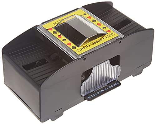 Brybelly 2 Deck Playing Card Shuffler | Automatic Casino Shuffling Machine | Ideal for Blackjack and Poker Players | Great Gambling or Game Night Accessory for Avid Gamers