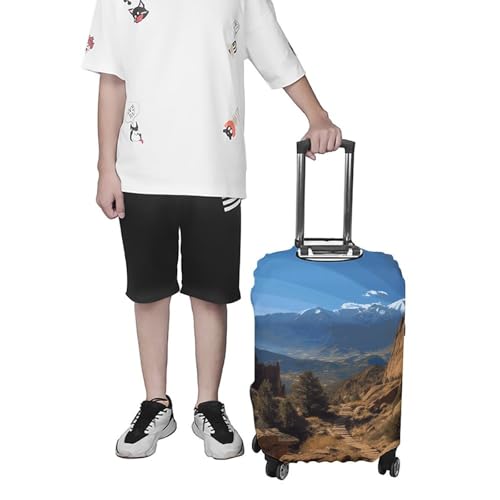Carry on Luggage Cover Pikes Peak Colorado Suitcase Covers for Luggages Tsa Approved Travel Luggage Sleeve Protector Elastic Suitcase Protector Anti-Scratch Washable Fits 19-30 Inch Case -S 7