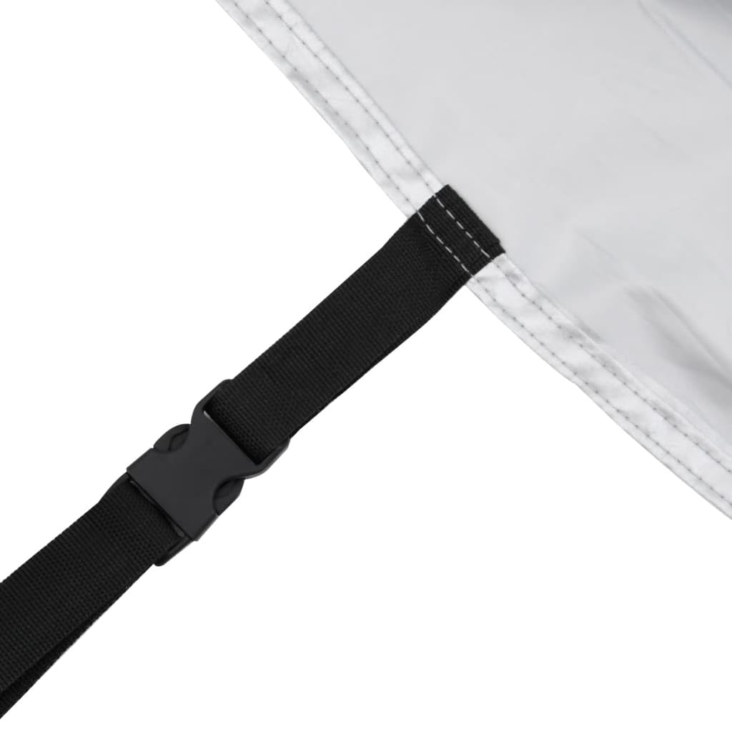 vidaXL Funda Completa Coche Sedan protección al Granizo XXL Gris/Plata, Funda de Coche, Funda de Coche para Exterior, Funda de Coche Impermeable