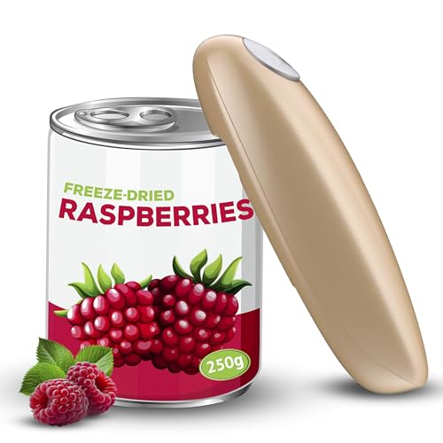 Necessity Home Electric Can Opener - Battery-Operated Automatic Can Opener for Canned Food & Goods - One-Touch Operation, Magnetic Lifter, Ideal for Different Cylindrical Cans - Suitable for Seniors