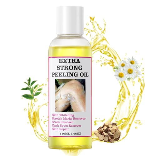 Exfoliante para pelar la piel | 110ml Exfoliante Corporal Aceite Peeling Efectivo,Solución para pelar la piel resplandeciente Aceite iluminador y corrector de manchas multiusos para codos, rodillas y
