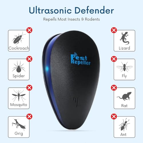 Image of Ultrasonic Electric Pest Repellent Machine to Cockroach, Rat, Repel Lizard, Mosquito, Home Pest & Rodent Repelling Aid for Reject Ants (1)