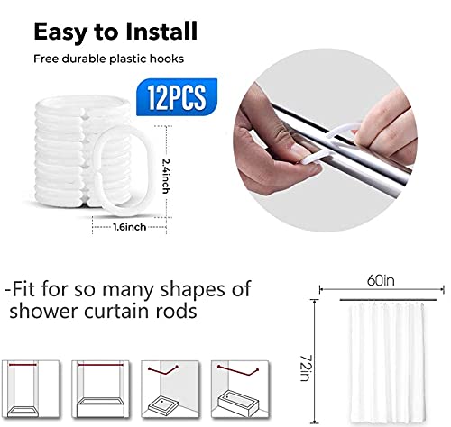 Aatter Black Girl Shower Curtain African American Afro Woman Lady Home Futuristic Design Art Shower Curtain For Girls Bathroom Decor(W60''Xh72'') 12 Hooks Included #TOP5