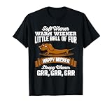 Dachshund Weenie Dog Shirt Soft Wiener Warm Wiener Men Women Kids T-Shirt