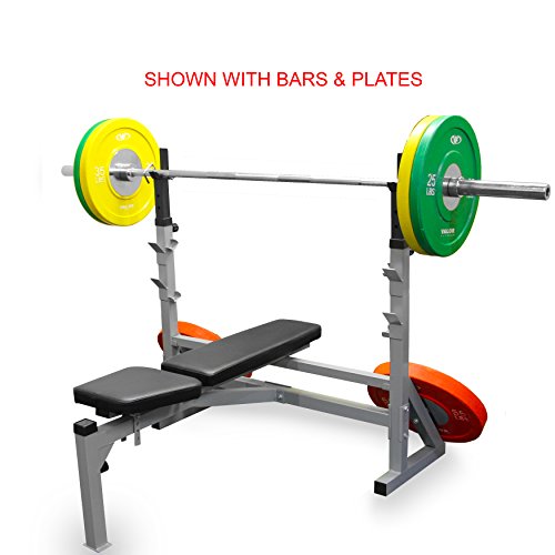 Valor Fitness BF-39 Adjustable FID Olympic Bench with J-Hooks and Bar Catches