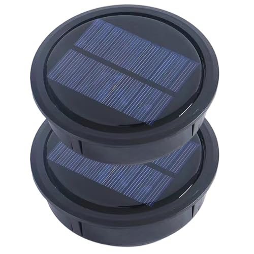 Lampe solaire de remplacement étanche avec allumage automatique pour lanterne de jardin (Lot de 2)