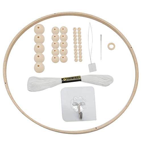 CENPEK Mobile Krippe Bett Glocke Decke Holz Windspiel Hängende DIY Holzrahmen Ornamente Handgemachtes Kit für Pflegezubehör
