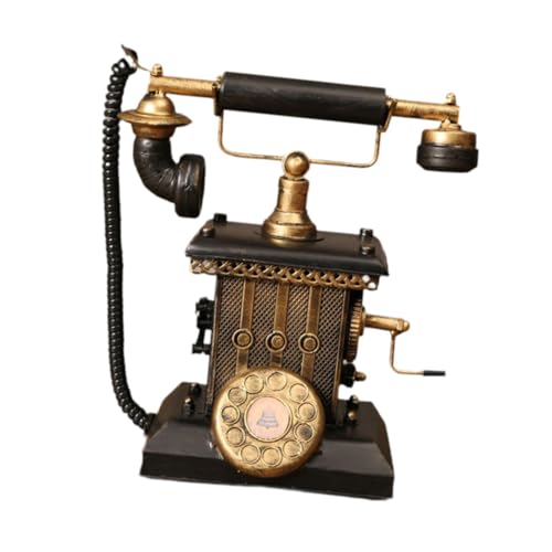 Modelo de teléfono clásico de resina: el adorno antiguo ideal para regalar a coleccionistas 5
