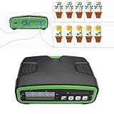Sistema de riego automático de bomba doble para 20 plantas en maceta Kit de riego con temporizador de agua programable de 30 días Pantalla LCD Tubo de...