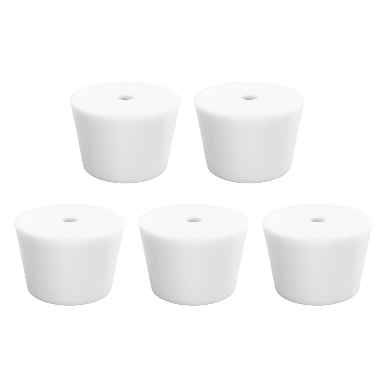 stonylab Silicone Stoppers, 5-Pack Standard 8# Natural Silicone Stoppers with 8 mm Aperture Single-Hole — Amazon image 10