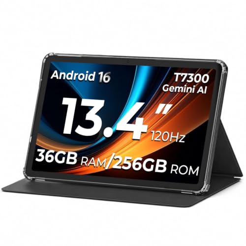 Image of HNVHNV 13.4 inch Android 16 Tablet with Gemini AI, T7300 Octa-Core