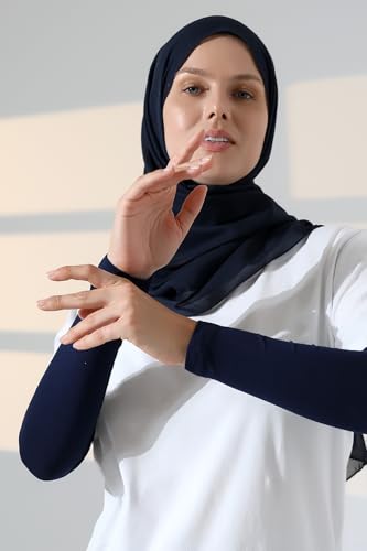 ايهفان اونلاين, اكمام حجاب للنساء، اكمام ذراع اسلامية للصلاة، اكمام ذراع للصلاة، اكمام صلاة، غطاء اذرع للصلاة، ازرق داكن