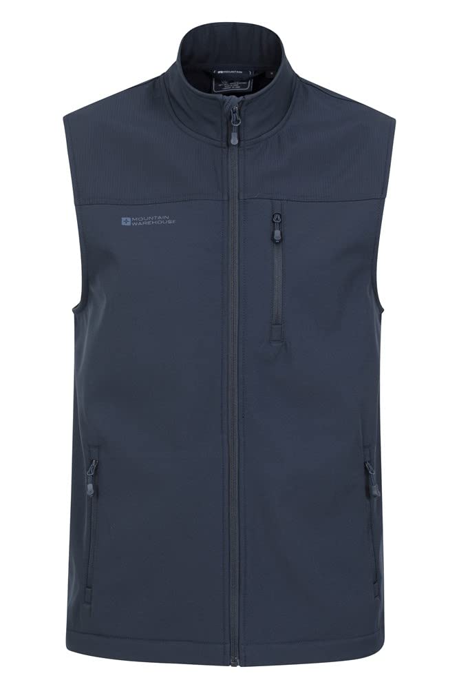 Mountain WarehouseGrasmere Mens Gilet - Lightweight Body Warmer, Water Resistant Jacket, Breathable Running Vest, Pockets - For Spring Summer, Cycling & Hiking
