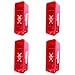 Strike First (4 Pack) 10 Lb Heavy Duty Plastic Fire Extinguisher Cabinet Red for 10 Lb Fire Extinguishers, 10LbCAB-Red