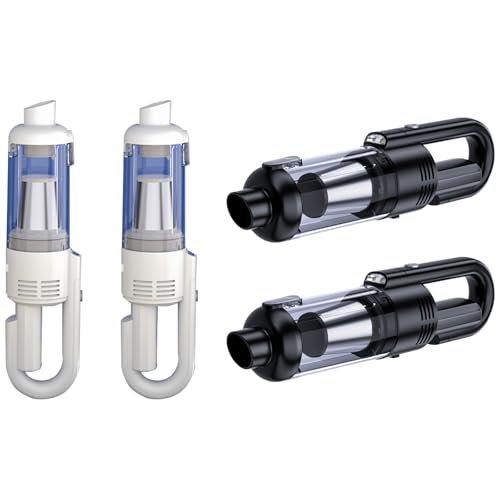 Zkydhbd Aspiradora de mano para coche, 6000 Pa, sin cable, 50 W, con filtro HEPA lavable, luz LED, para el hogar, coche, pelo de mascotas, aspiradora de mano de alta succión - imagen 3