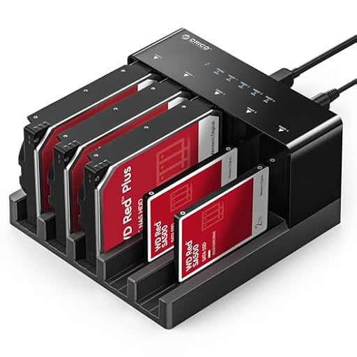 ORICO Base de Conexion Docking Station 5 HDD Discos Duros Estación USB 3.0 a SATA Estación de Acoplamiento para 2.5/3.5 Pulgadas HDD/SSD- Soporta hasta 90TB, Negro (6558US3-C) | Ya disponible en tu tienda friki favorita! En mundofriki.es! ORICO Base de Conexion Docking Station 5 HDD Discos Duros Estación USB 3.0 a SATA Estación de Acoplamiento para 2.5/3.5 Pulgadas HDD/SSD- Soporta hasta 90TB, Negro (6558US3-C) | Ya disponible en tu tienda friki favorita! En mundofriki.es!