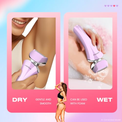 Image of Electric Razor for Women's Wet & Dry Electric Shaver for Legs & Body Shaver
