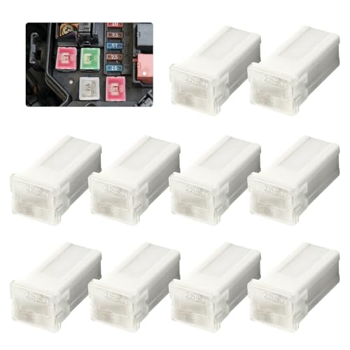 10PCS Car Jcase Fuse Kit,Standard Profile Car Fuses Assortment Kit