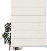 BERISSA Roman Shades for Windows, Blackout Roman Blinds,Room Darkening Thermal Insulated Pull DownWindow Shades for Home Living Room Bedroom,Linen Color Beige,Custom Size