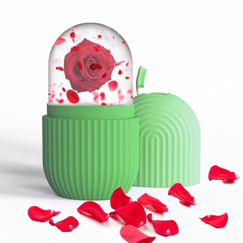 Holzsammlung Ice Face Roller,Ice Cube Roller for Face Eyes and Neck Naturally Conditioning and Skin Care,Reusable Massage Silicone Ice Mold#01