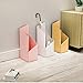 Zidao Moderno soporte rectangular para paraguas de metal blanco con soportes geométricos,...