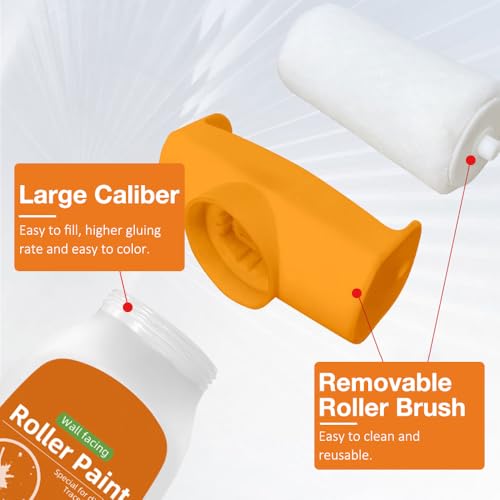 XPJBKC Wandreparatur Rollbürste, 500g Wandreparaturroller Farbe, Wandfarbe Ausbessern, Wandreparatur-Rollbürste mit Wandreparaturpaste für Graffiti Kratzer Flecken Risse Wandkratzer