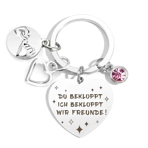 Alethron Schlüsselanhänger Beste Freundin Geschenk Beste Freundin Schlüsselanhänger Freundschaft Geschenk mit Anhängern Weihnachtsgeschenke für Freunde Geburtstag