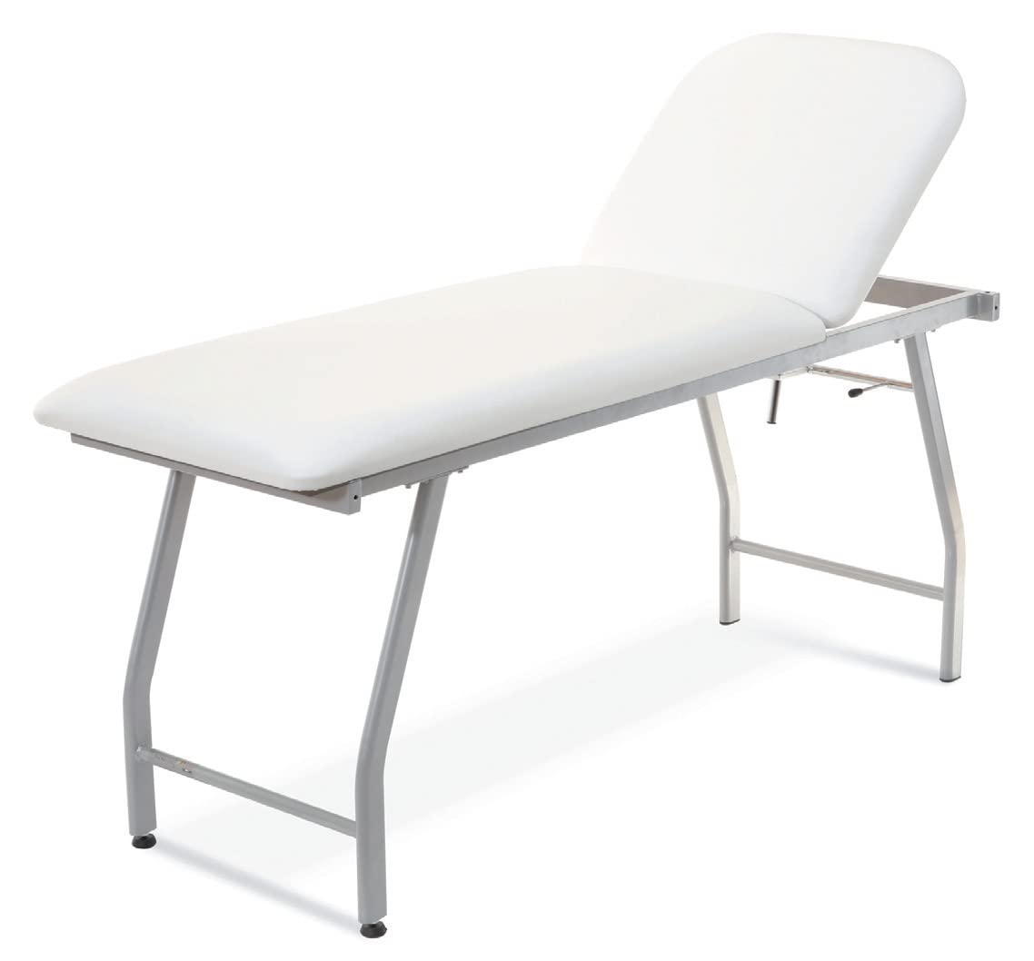 Lettino professionale per visita medica Tubolare rettangolare 60 cm Made in Italy Rygel Nero
