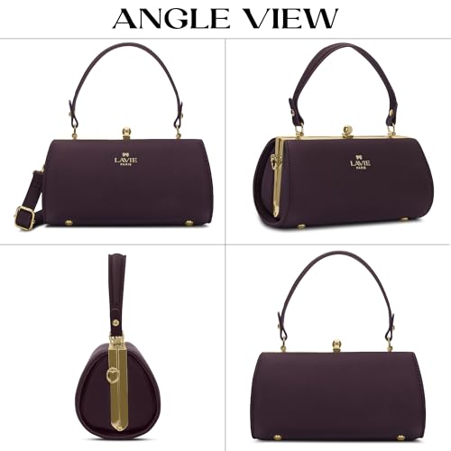 Image of LAVIE PARIS Women's Dorie Frame Satchel Bag | Satchel Handbag for Work | Ladies Purse | Stylish Shoulder Bag | Gift for Women