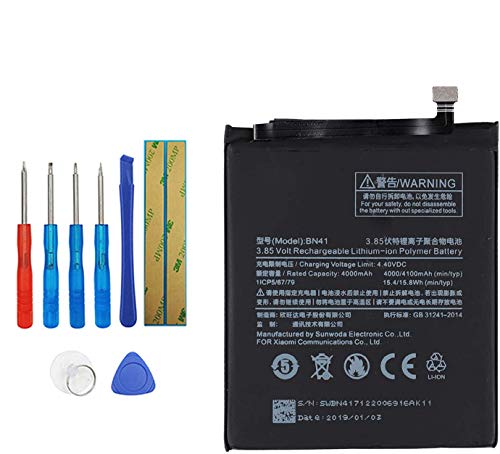 Upplus BN41 - Batería de Repuesto Compatible con Xiaomi Note 4 Redmi Note 4 con Kit de Herramientas