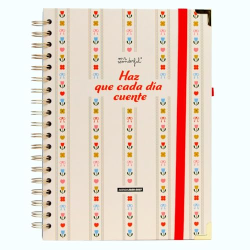 Mr. Wonderful   Agenda escolar 2026 2027 Semanal Extragrande con Pegatinas y Extras – Planificador Escritorio Septiembre 2026 a Agosto 2027 con Regla y Bolsillo