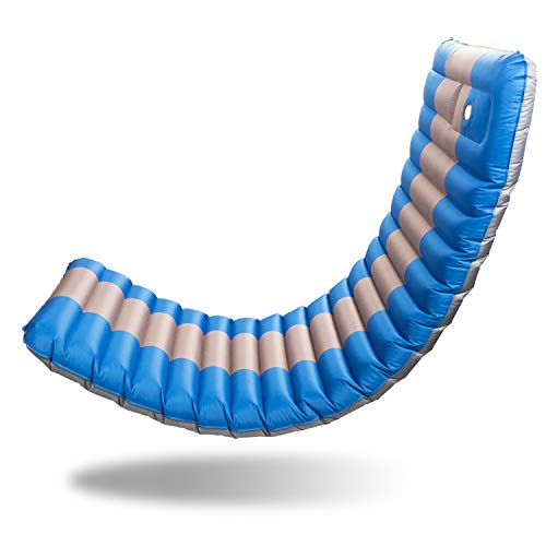 Camping Sleeping Pad, Inflatable Sleeping Mat Extra Thickness with Built-in Pump Self Inflating Waterproof (Sleep Pad, Blue)