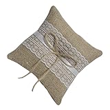 Una almohada de anillo de bodas diseñado con vintage que es duradero y reutilizable un hermoso knickknack decorativo.