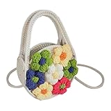 REGALO: Questa borsa a tracolla da spiaggia intrecciata a mano è perfetta for sorelle, amiche, colleghe, come regalo di compleanno, San Valentino, Natale e altre feste.
